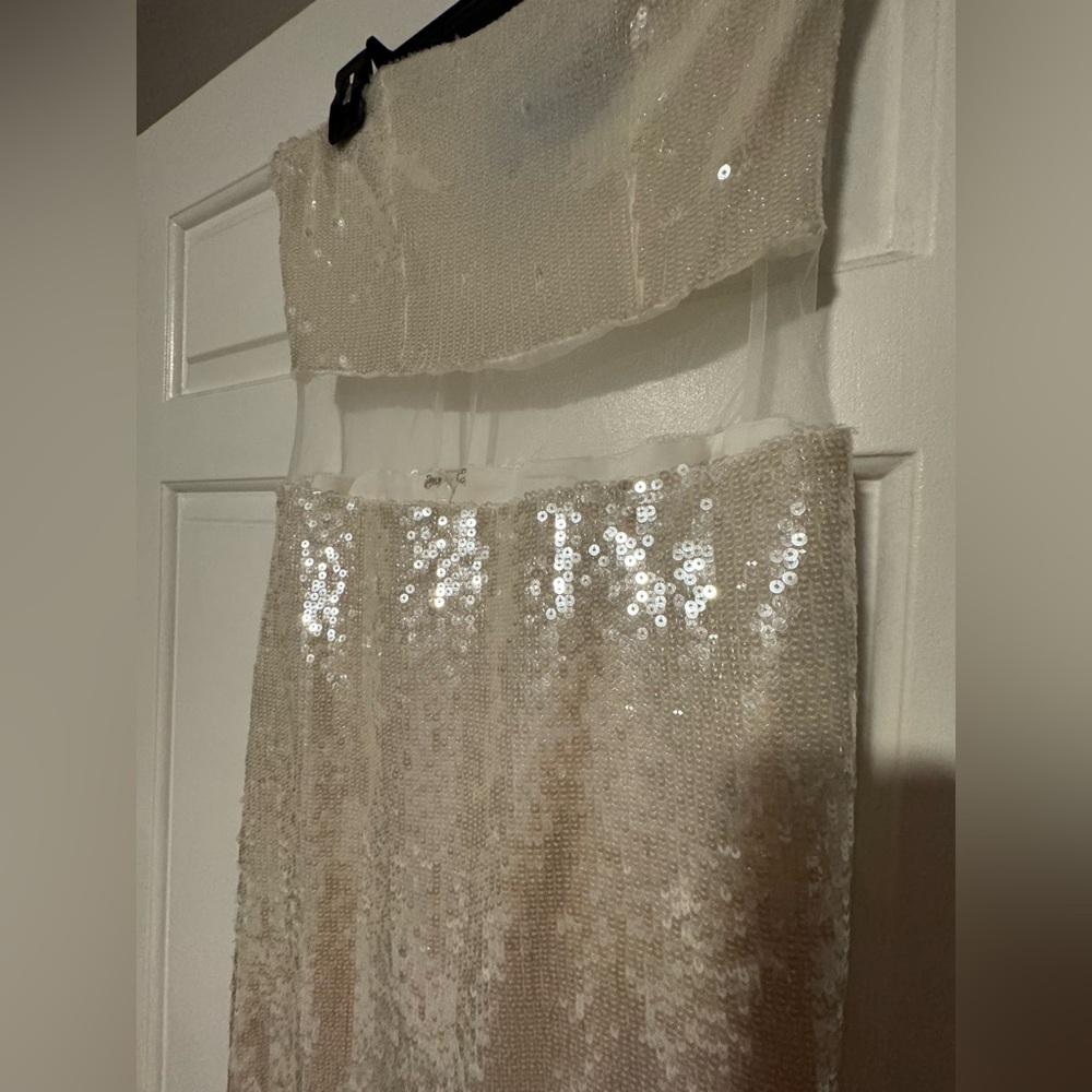 Anthropologie Mare Mare Sheer Cape Sequin Maxi Dress - Picture 9 of 16